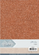 Glitter karton A4 230g Copper 6ark